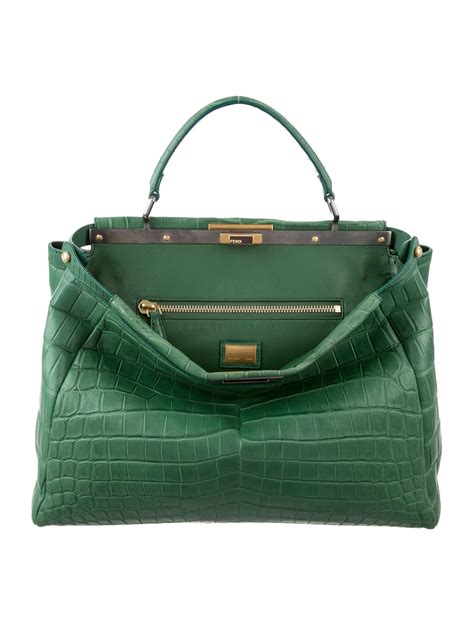 fendi peeaboo bag|Fendi peekaboo crocodile.